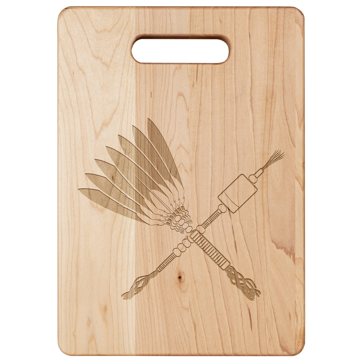 Fan and Rattle Maple Cutting Board