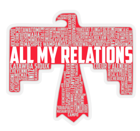 All My Relations Thunderbird Sticker