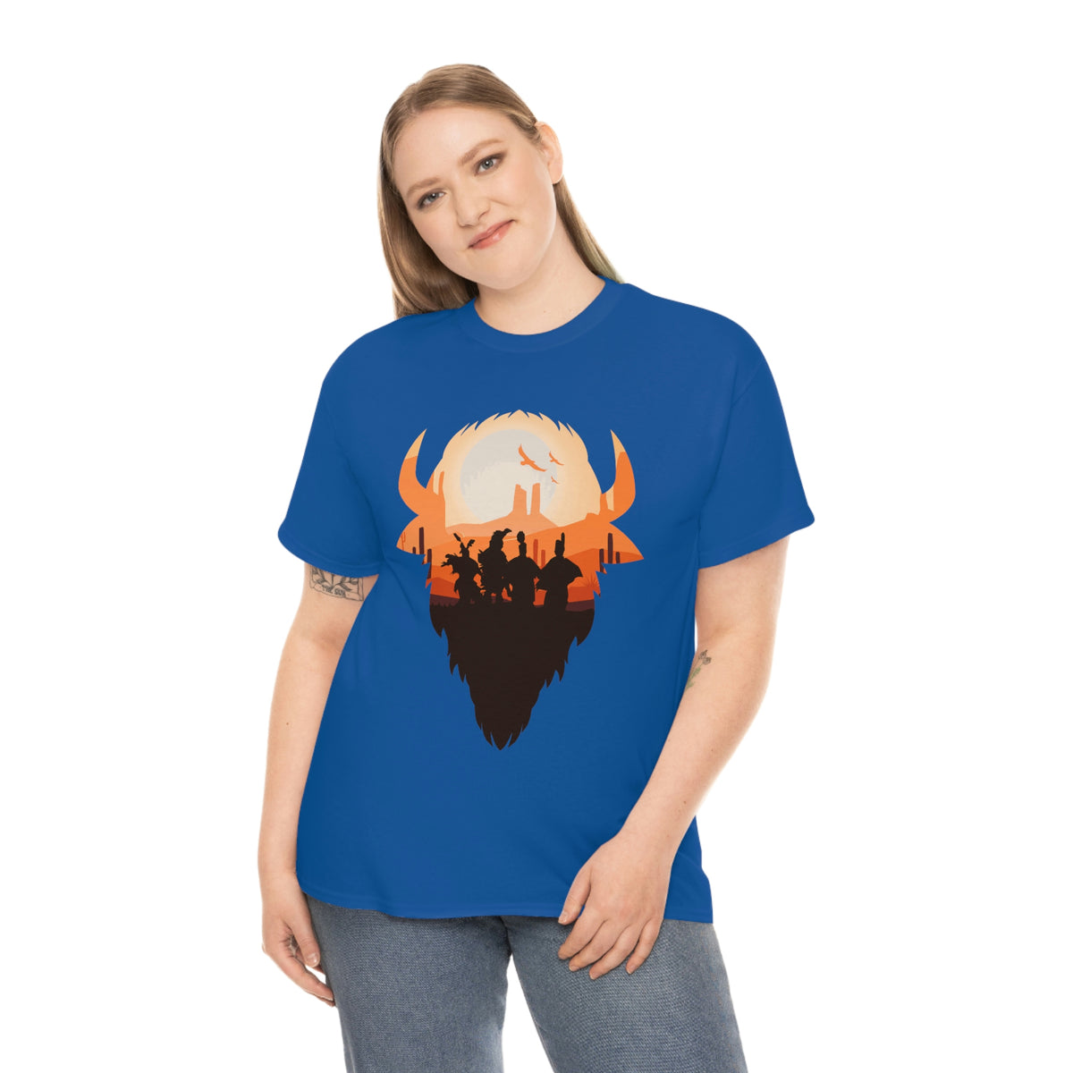 Pow Wow Buffalo Silhouette T-Shirt