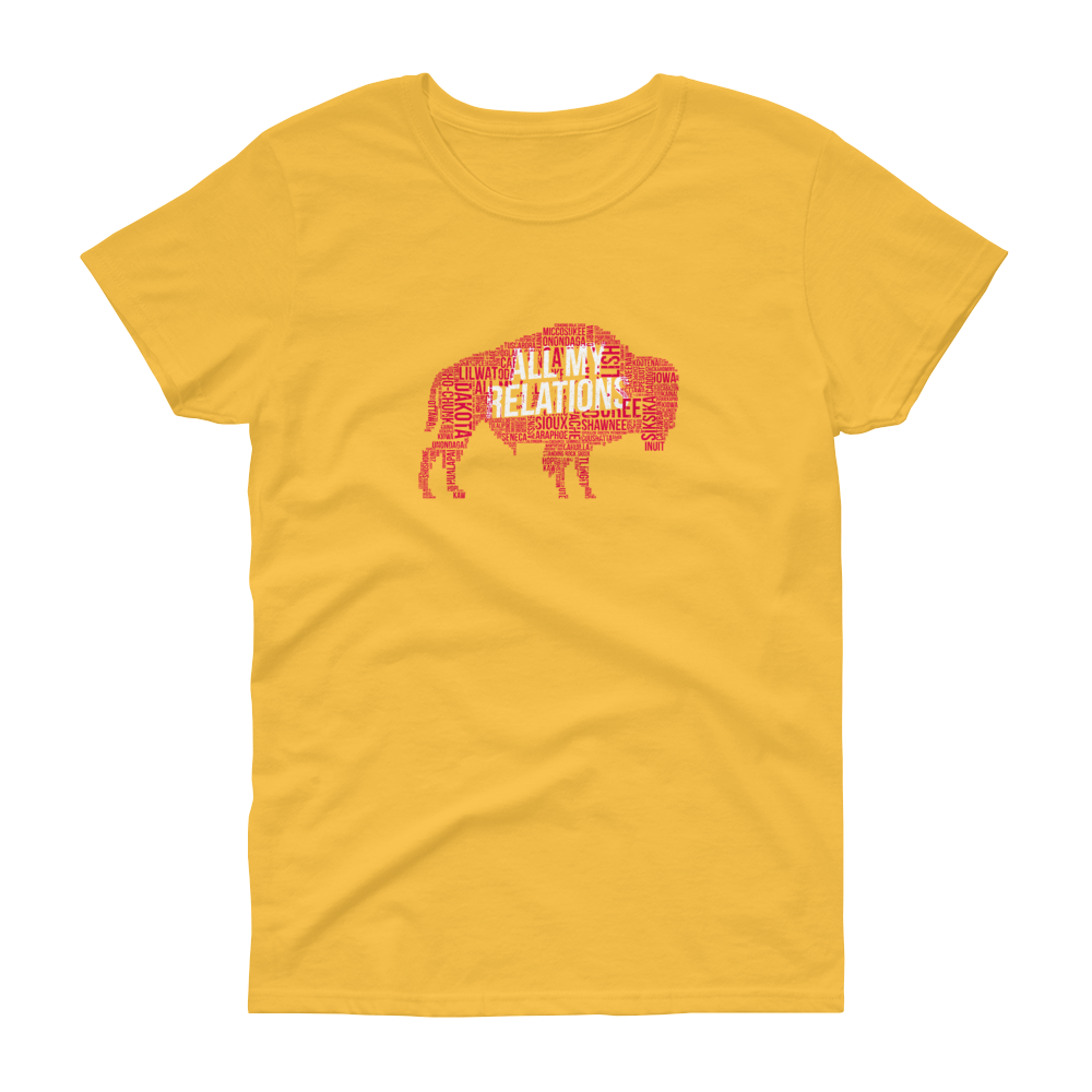 All My Relations Buffalo Tribal Women's T-Shirt